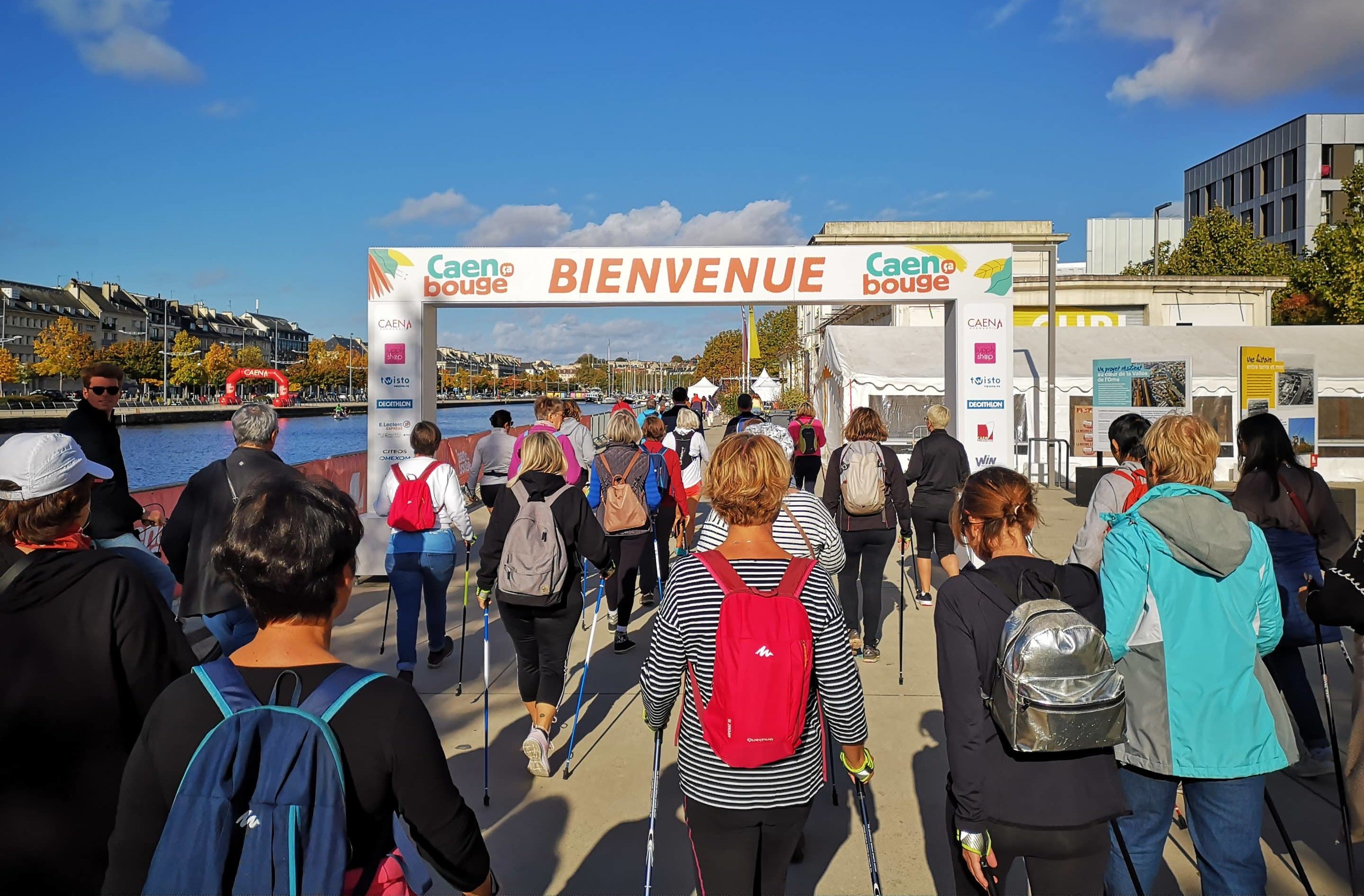 Animation marche nordique circuit training Club Sport Santé Caen ça bouge