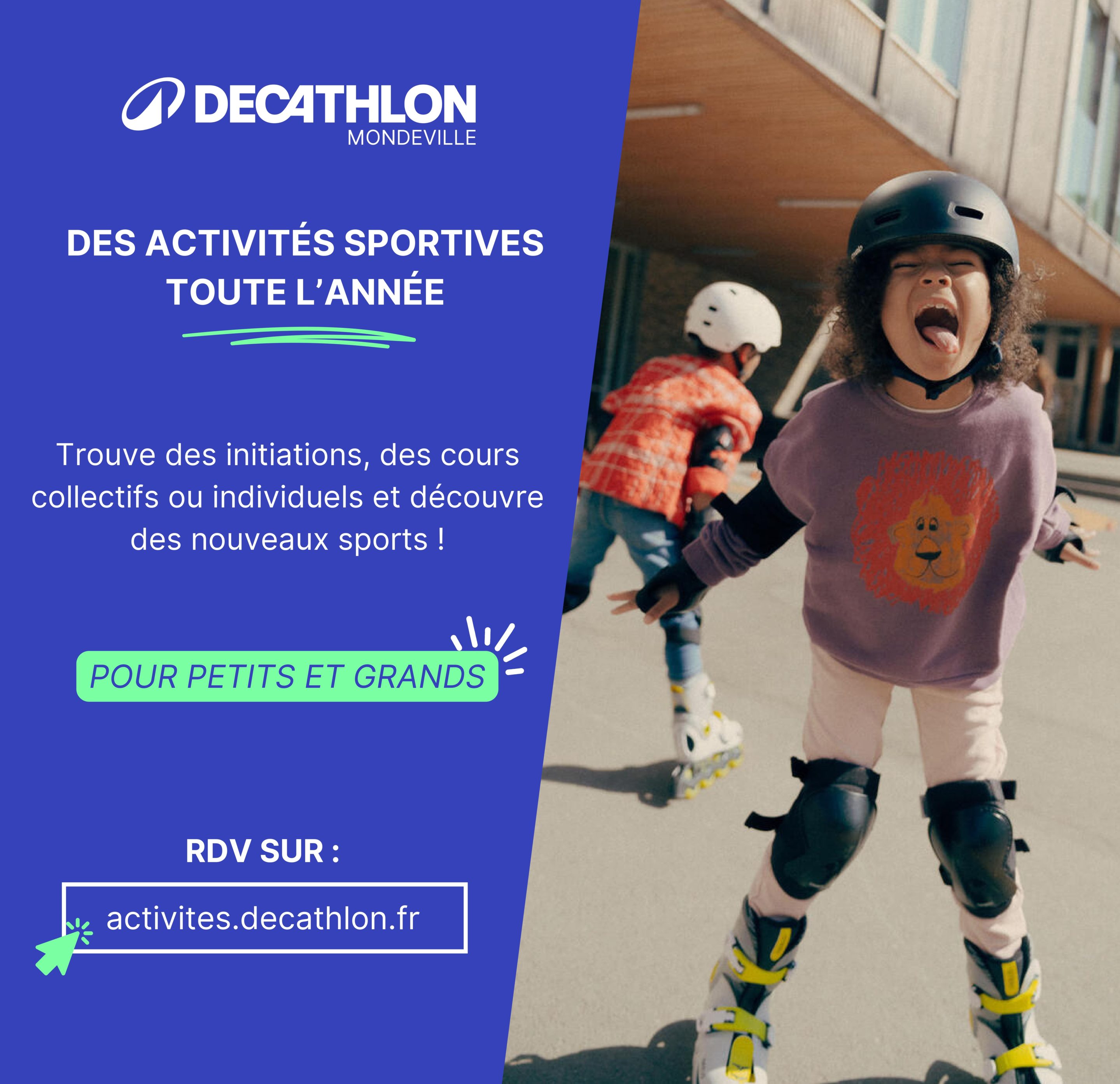 Publicité Decathlon partenaire m