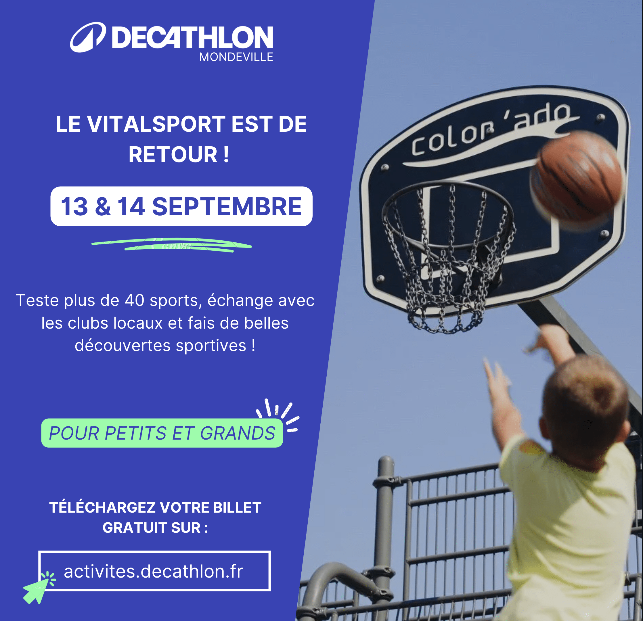 Decathlon partenaire de Caen ça bouge