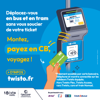 TWISTO-ENCART-PUB-SITE Twisto partenaire de Caen ça bouge